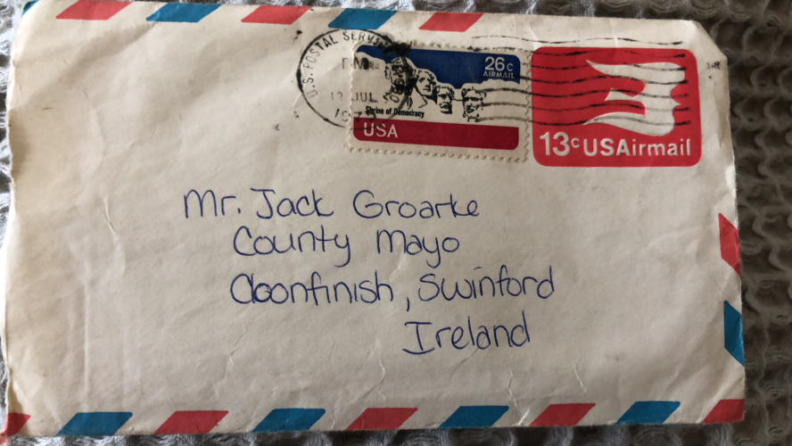 letter envelope to grandparents